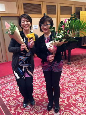 榊原紀保子さんと植草ひろみ